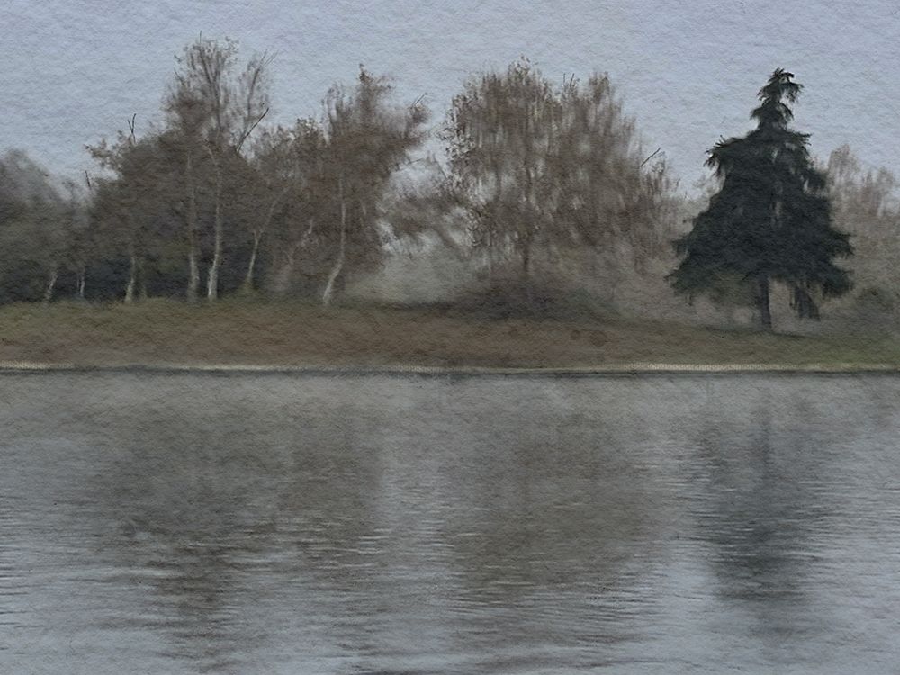Landscape Lake Misty Reflections 2 art print by Matthew Piotrowicz for $57.95 CAD