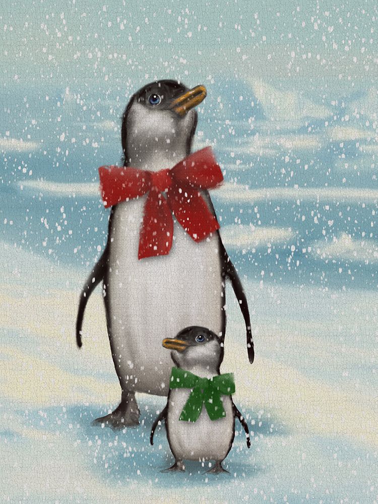 Mom And Baby Penguins art print by Matthew Piotrowicz for $57.95 CAD