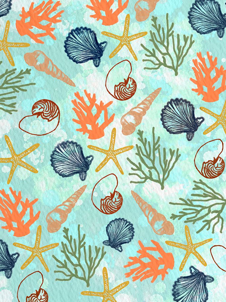 Coastal Multicolor Pattern art print by Matthew Piotrowicz for $57.95 CAD