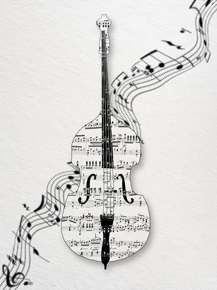 Music Bass BW art print by Matthew Piotrowicz for $57.95 CAD