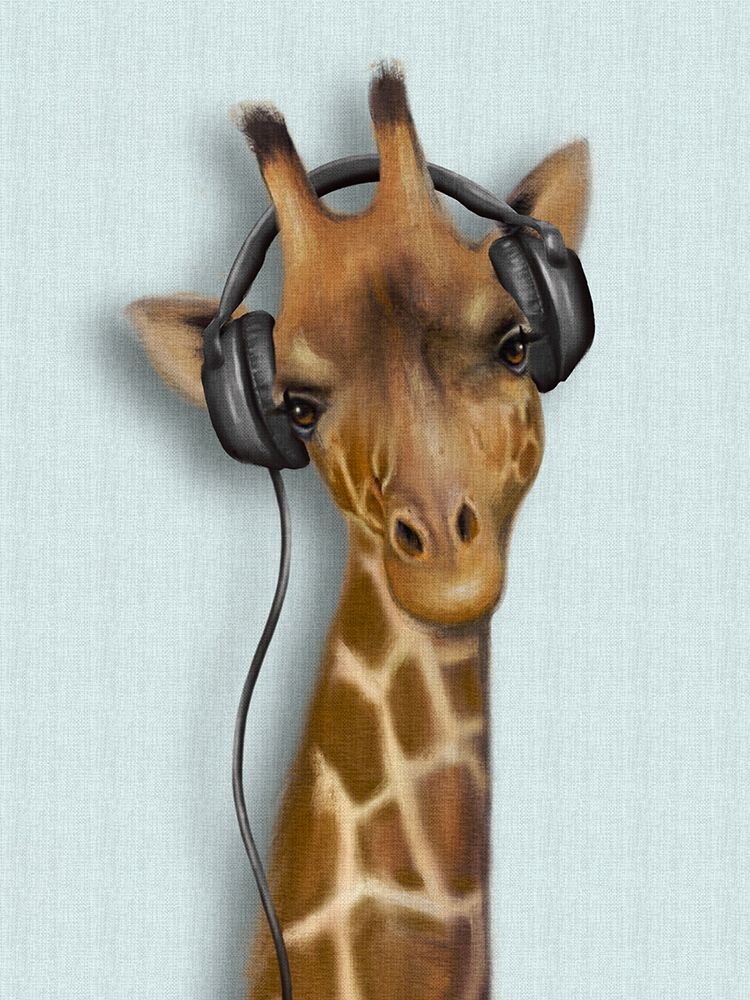 Music Giraffe art print by Matthew Piotrowicz for $57.95 CAD