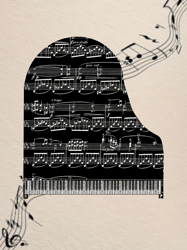 Music Piano Canvas art print by Matthew Piotrowicz for $57.95 CAD