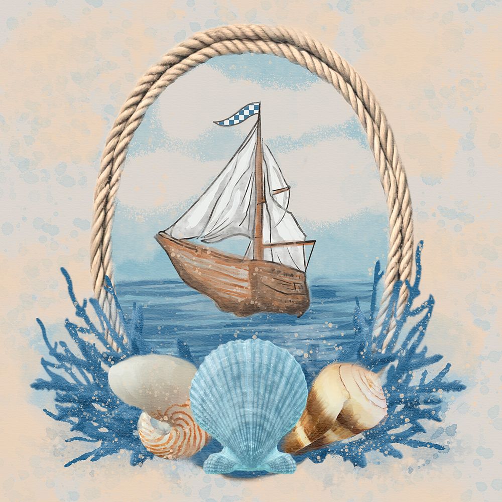 Coastal Nautical art print by Matthew Piotrowicz for $57.95 CAD