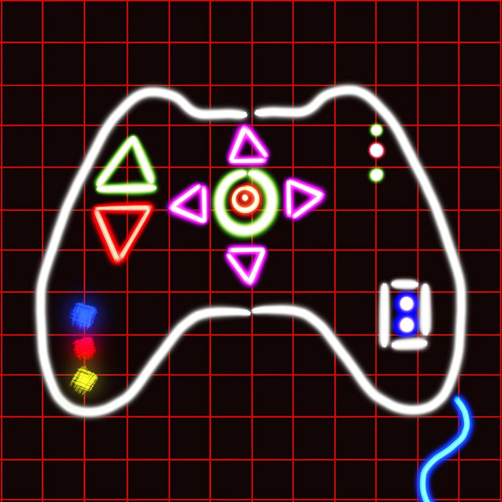 Gaming Neon Controller art print by Matthew Piotrowicz for $57.95 CAD