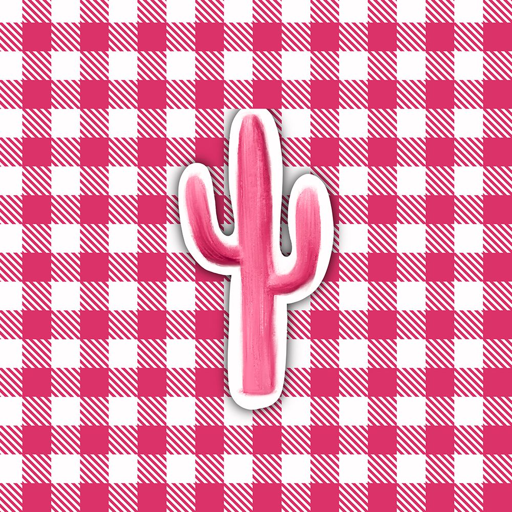 Pink Plaid Cactus art print by Matthew Piotrowicz for $57.95 CAD