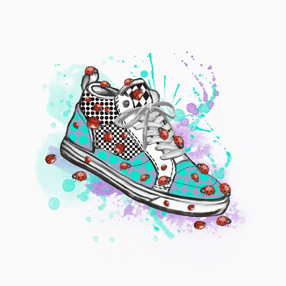 Icon Sneaker Lady Bugs art print by Matthew Piotrowicz for $57.95 CAD