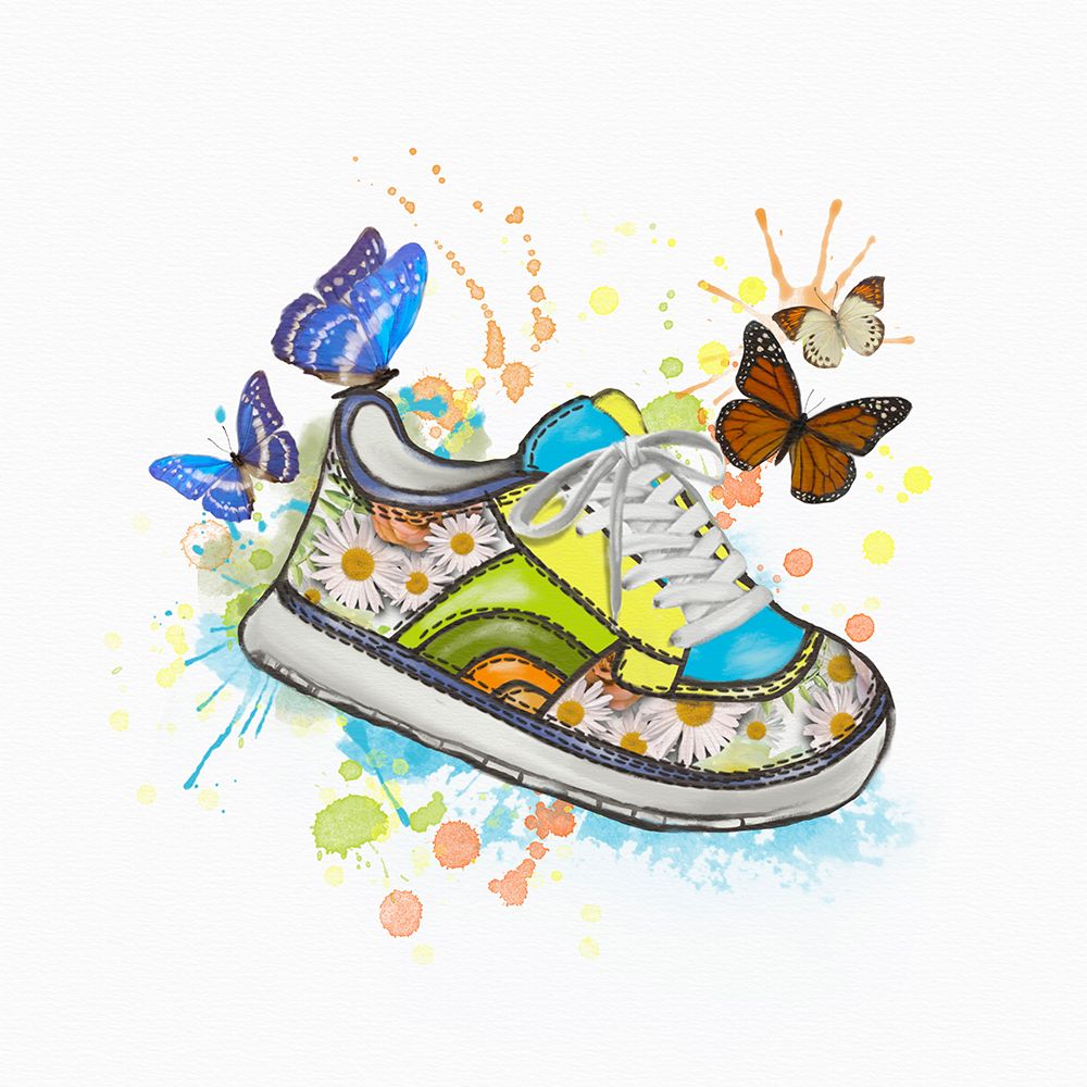 Icon Sneaker Butterflies art print by Matthew Piotrowicz for $57.95 CAD