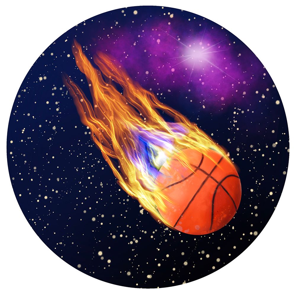 Space Basketball Sports art print by Matthew Piotrowicz for $57.95 CAD