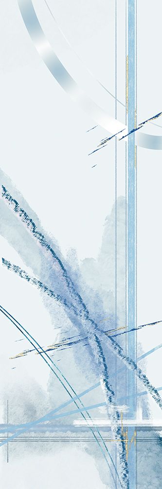 Blue Arch With Gold 1 art print by Renel Peters for $57.95 CAD