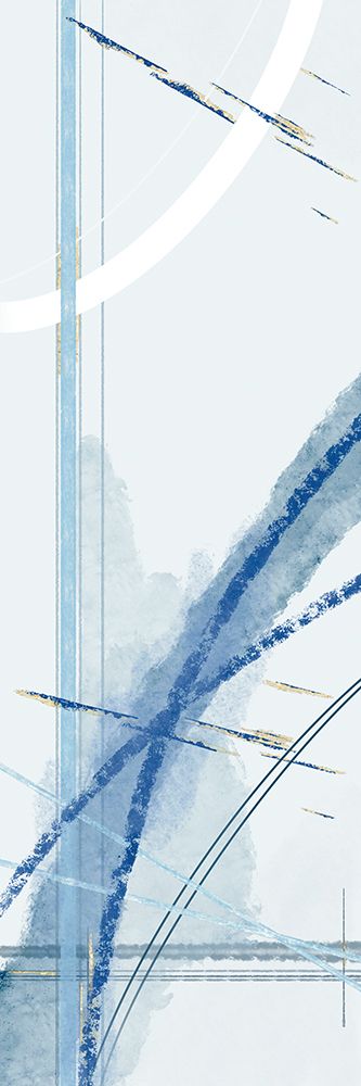 Blue Arch With Gold 2 art print by Renel Peters for $57.95 CAD