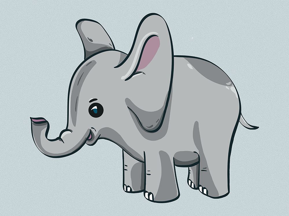 Endearing Elephant art print by Renel Peters for $57.95 CAD