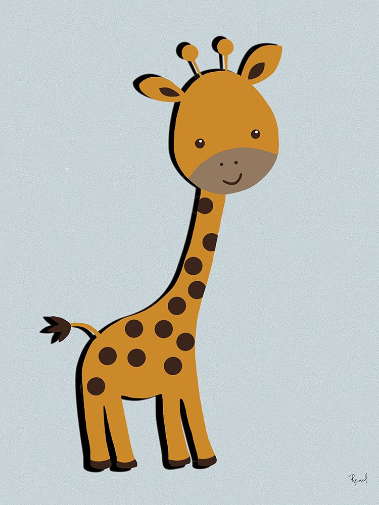 Young Giraffe art print by Renel Peters for $57.95 CAD