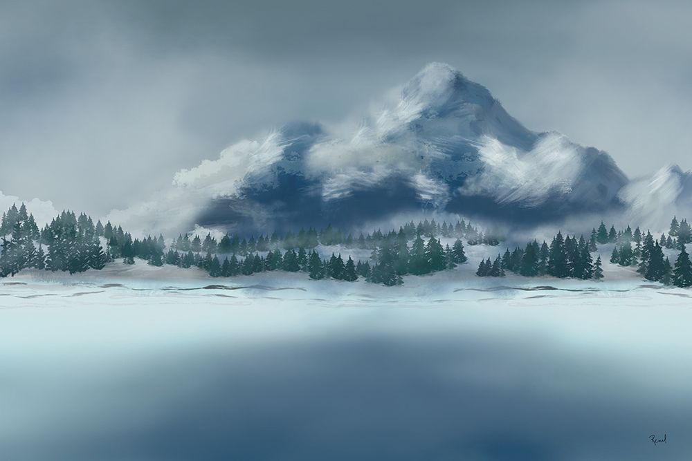 Moody Mountain Mist art print by Renel Peters for $57.95 CAD