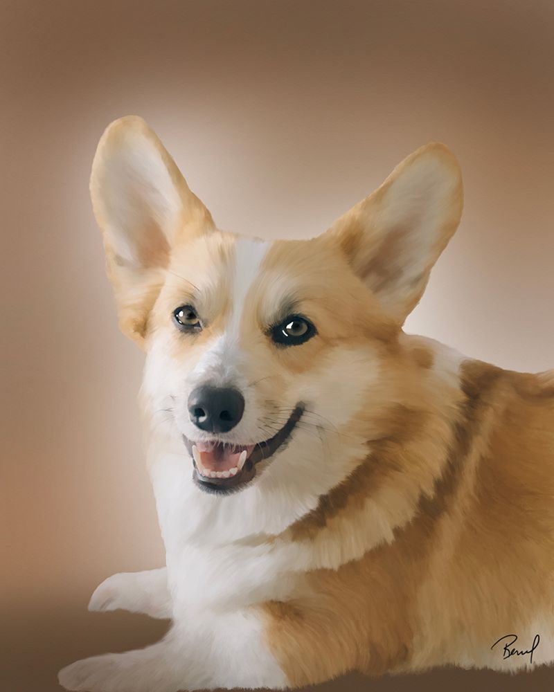 Pembroke Welsh Corgi Lucas art print by Renel Peters for $57.95 CAD
