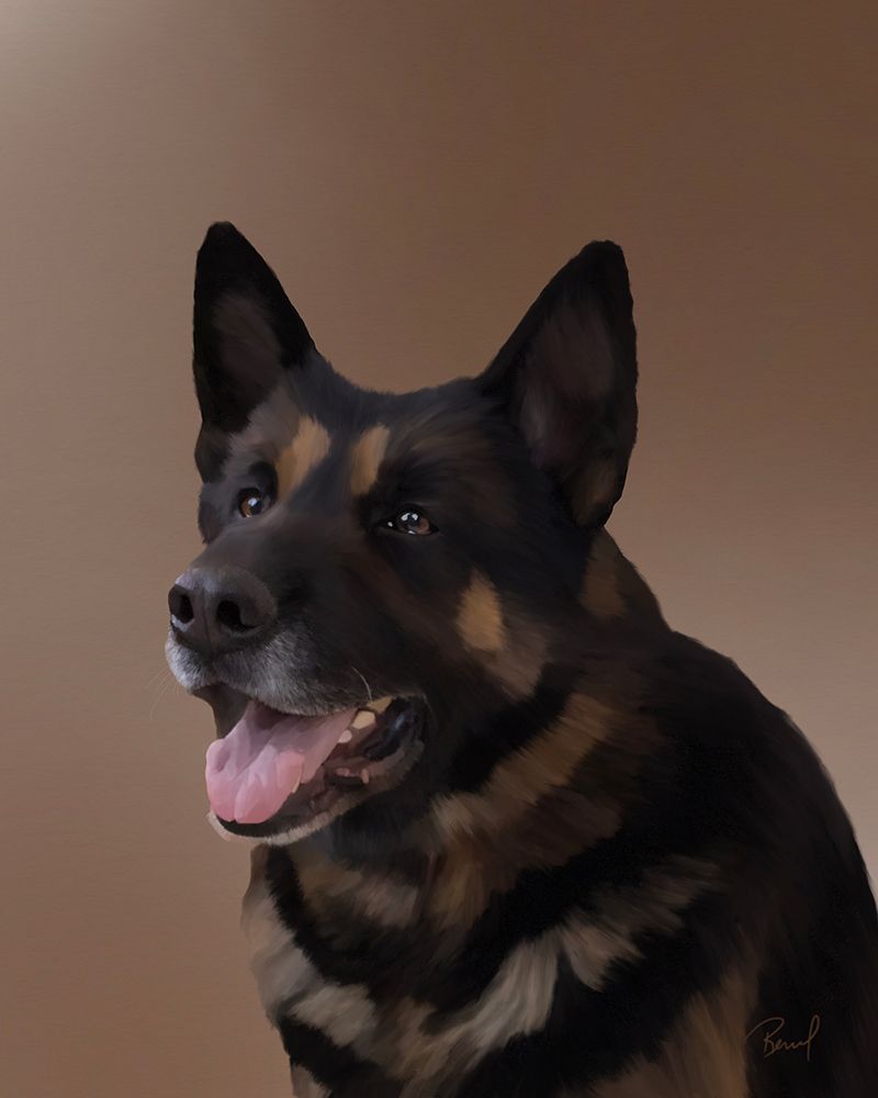 German Shepherd Sadie art print by Renel Peters for $57.95 CAD