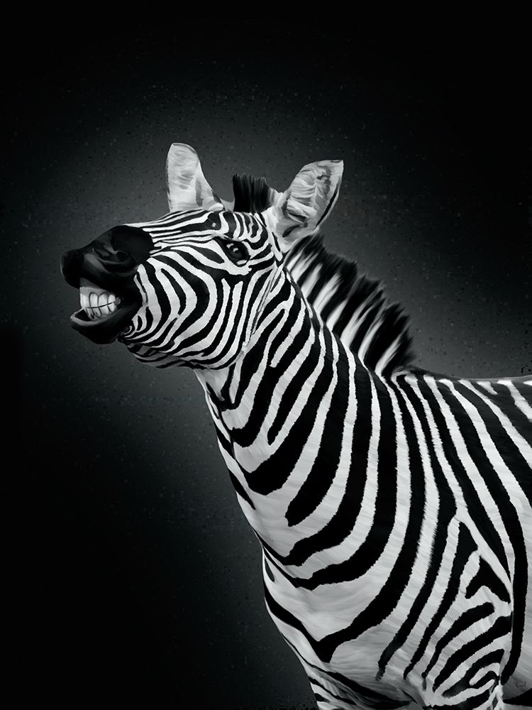 Cheeky Zebra art print by Renel Peters for $57.95 CAD