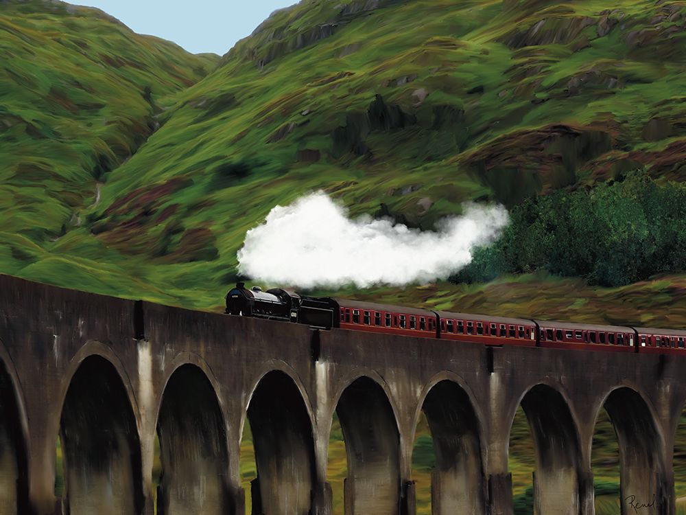 Steam Train art print by Renel Peters for $57.95 CAD