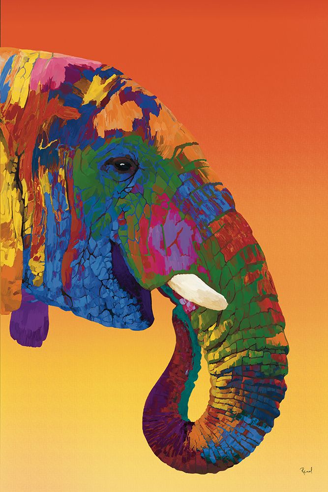 African Elephant In Full Color art print by Renel Peters for $57.95 CAD