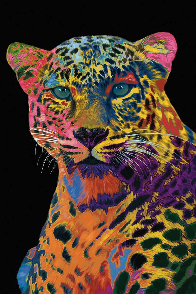 Wild Spots In Full Color On Black art print by Renel Peters for $57.95 CAD