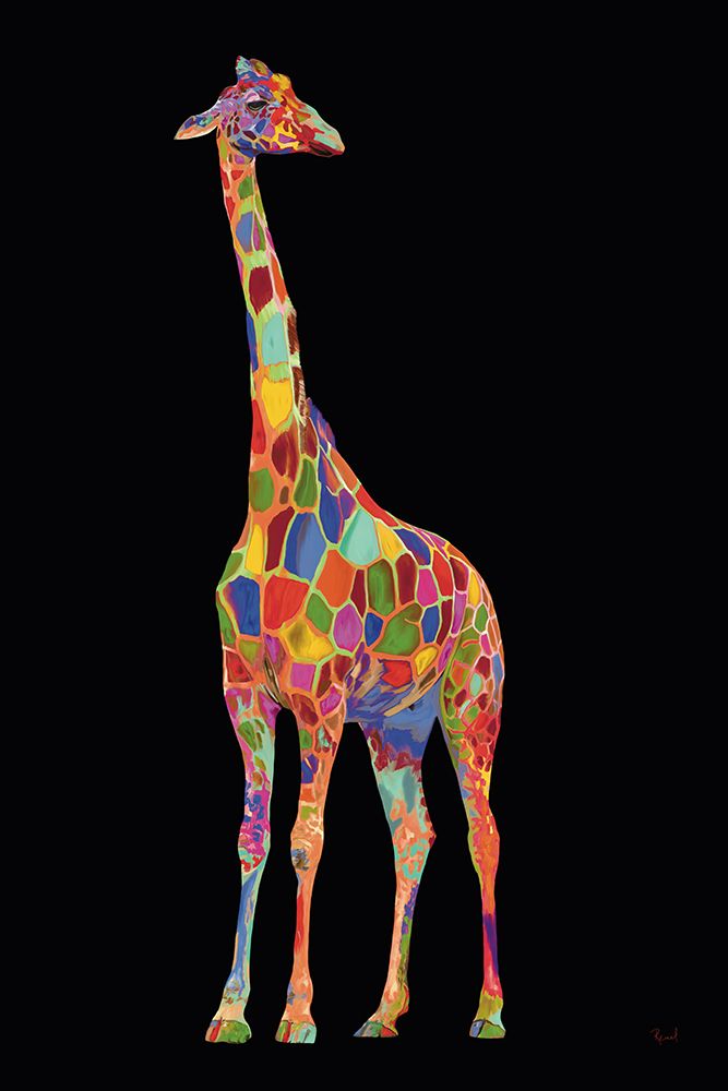 Standing Tall Colorful On Black art print by Renel Peters for $57.95 CAD