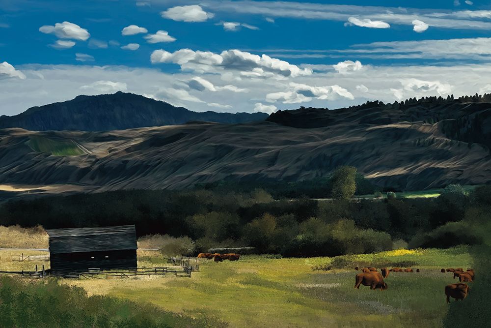 At The Foot Of The Mountains art print by Renel Peters for $57.95 CAD