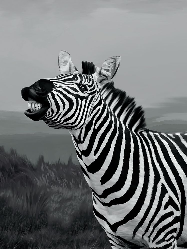 Cheeky Zebra art print by Renel Peters for $57.95 CAD