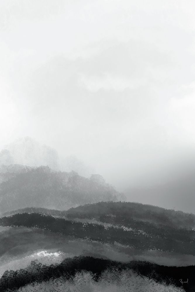 Mist In The Mountains BW 1 art print by Renel Peters for $57.95 CAD