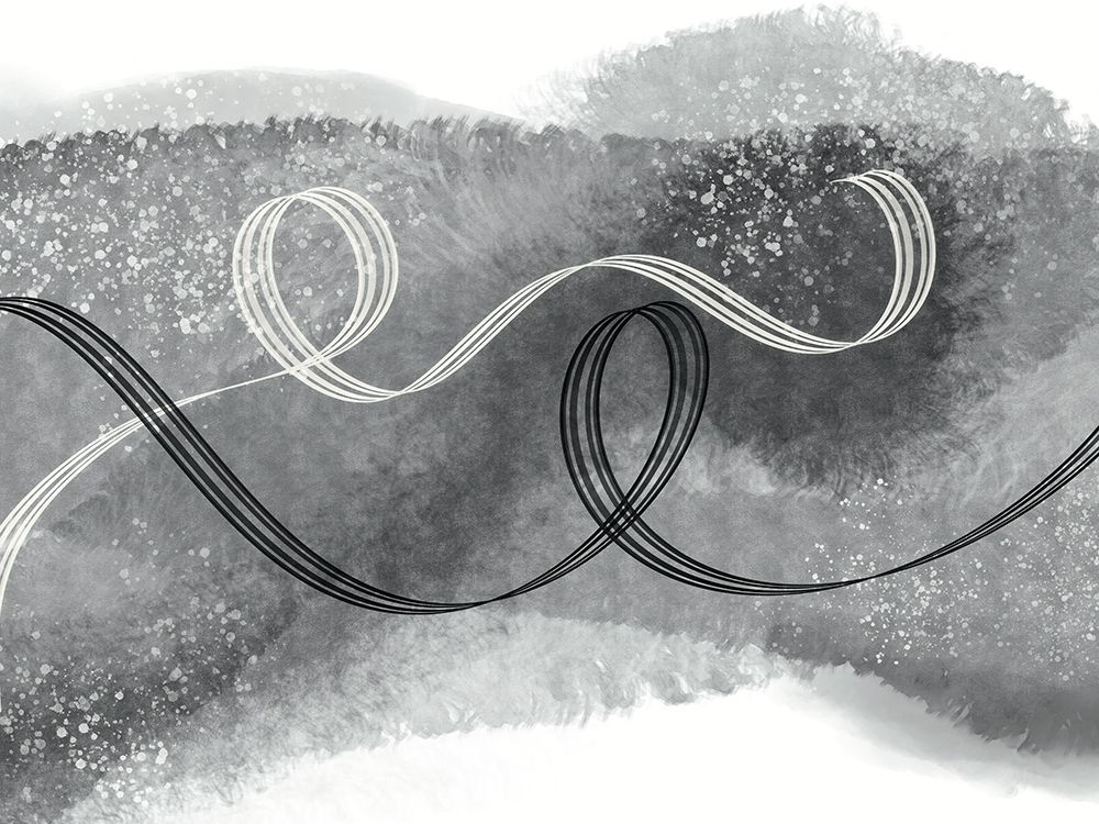 Runaway Ribbons Contrast BW 2 art print by Renel Peters for $57.95 CAD