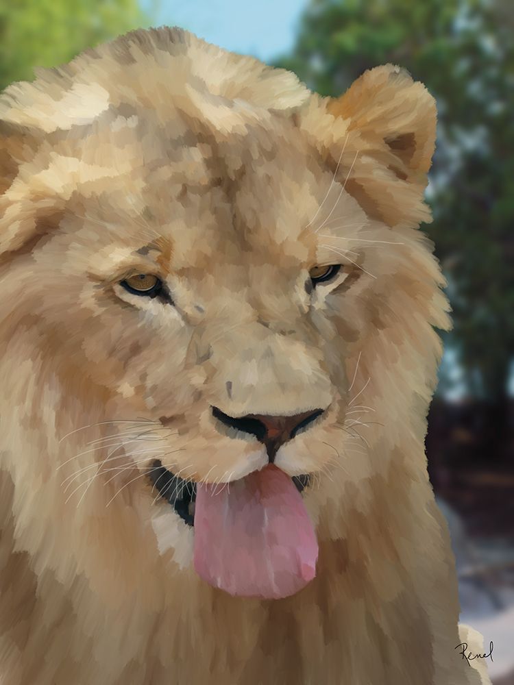 Animals With Attitude Lion art print by Renel Peters for $57.95 CAD