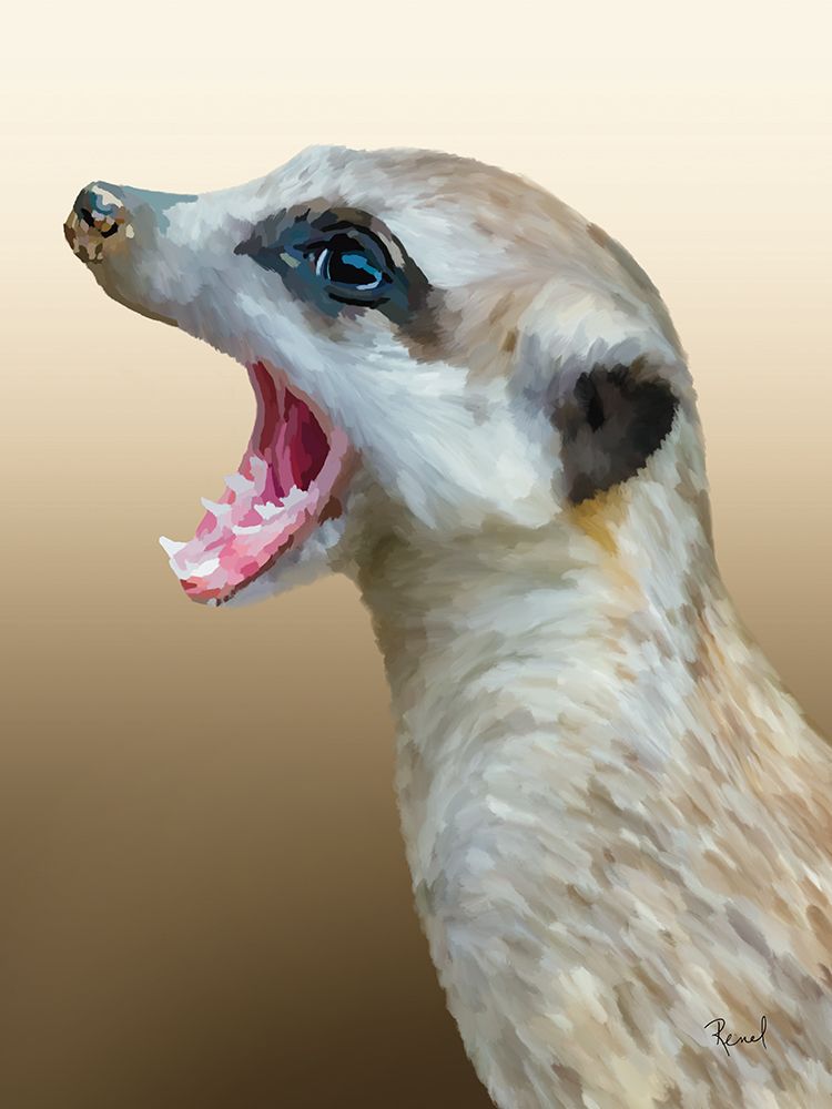 Animals With Attitude Meerkat art print by Renel Peters for $57.95 CAD