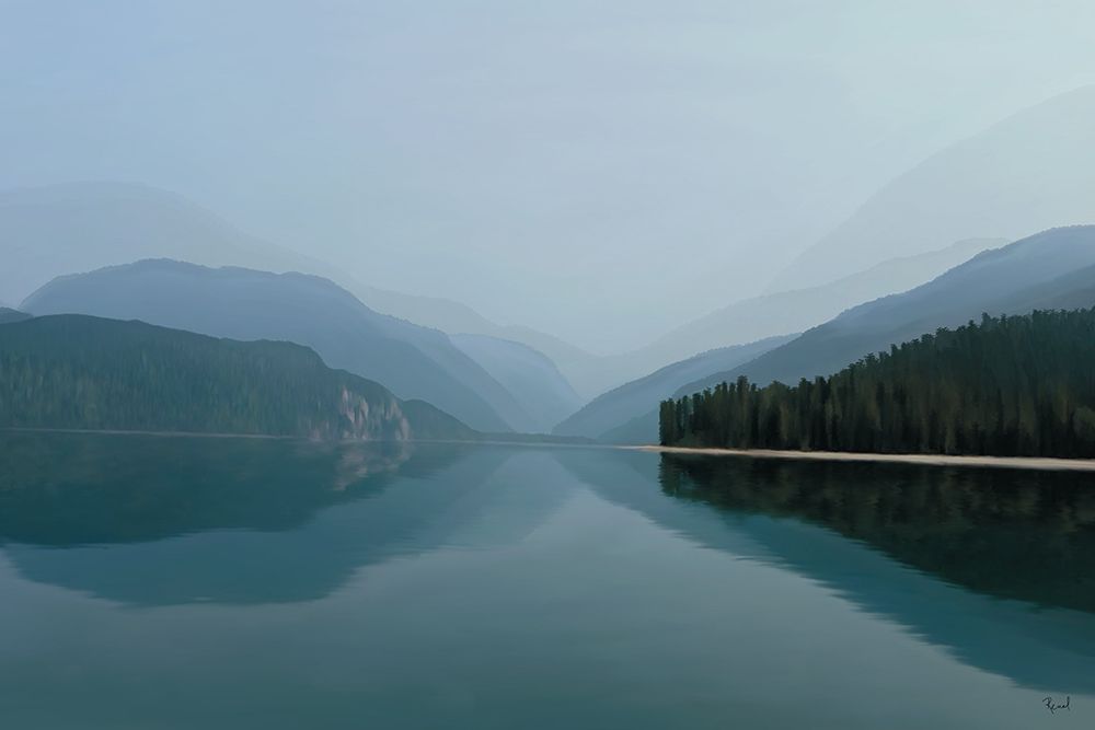 Reflection Series Azure Lake art print by Renel Peters for $57.95 CAD