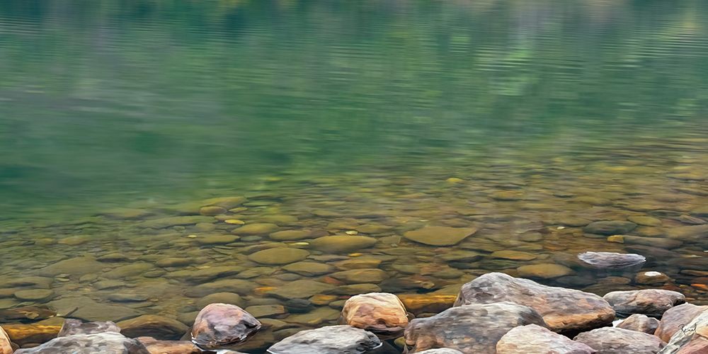 Reflective Lake Pebbles art print by Renel Peters for $57.95 CAD