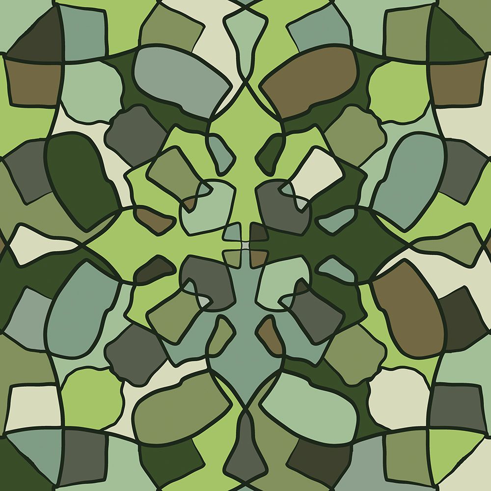 Geometric Shapes Green art print by Renel Peters for $57.95 CAD