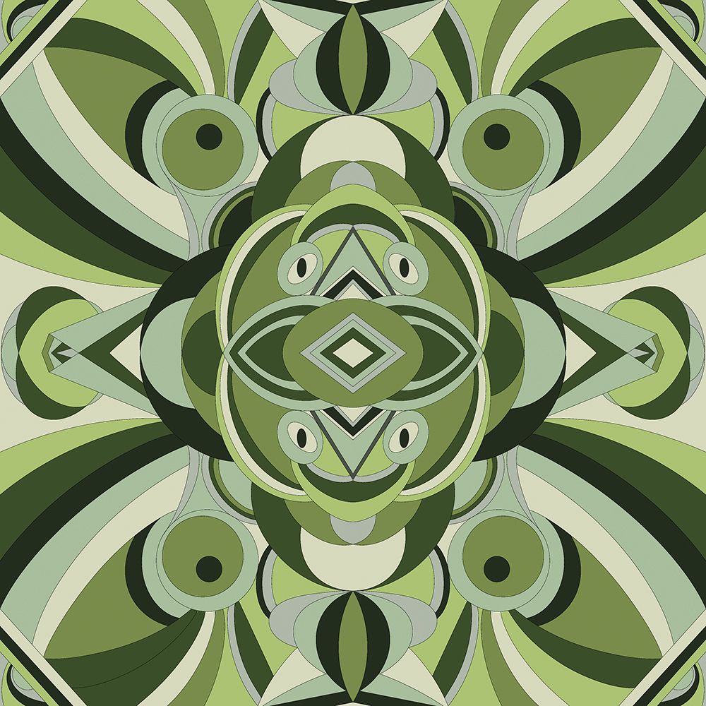 Freedom Curves Green art print by Renel Peters for $57.95 CAD