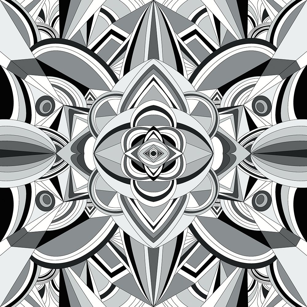 Living In Layers Black And White art print by Renel Peters for $57.95 CAD