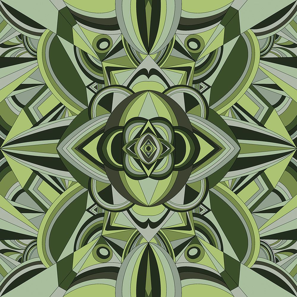 Living In Layers Green art print by Renel Peters for $57.95 CAD