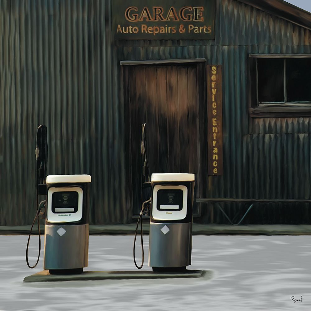 Gas Pump Series Full Service art print by Renel Peters for $57.95 CAD