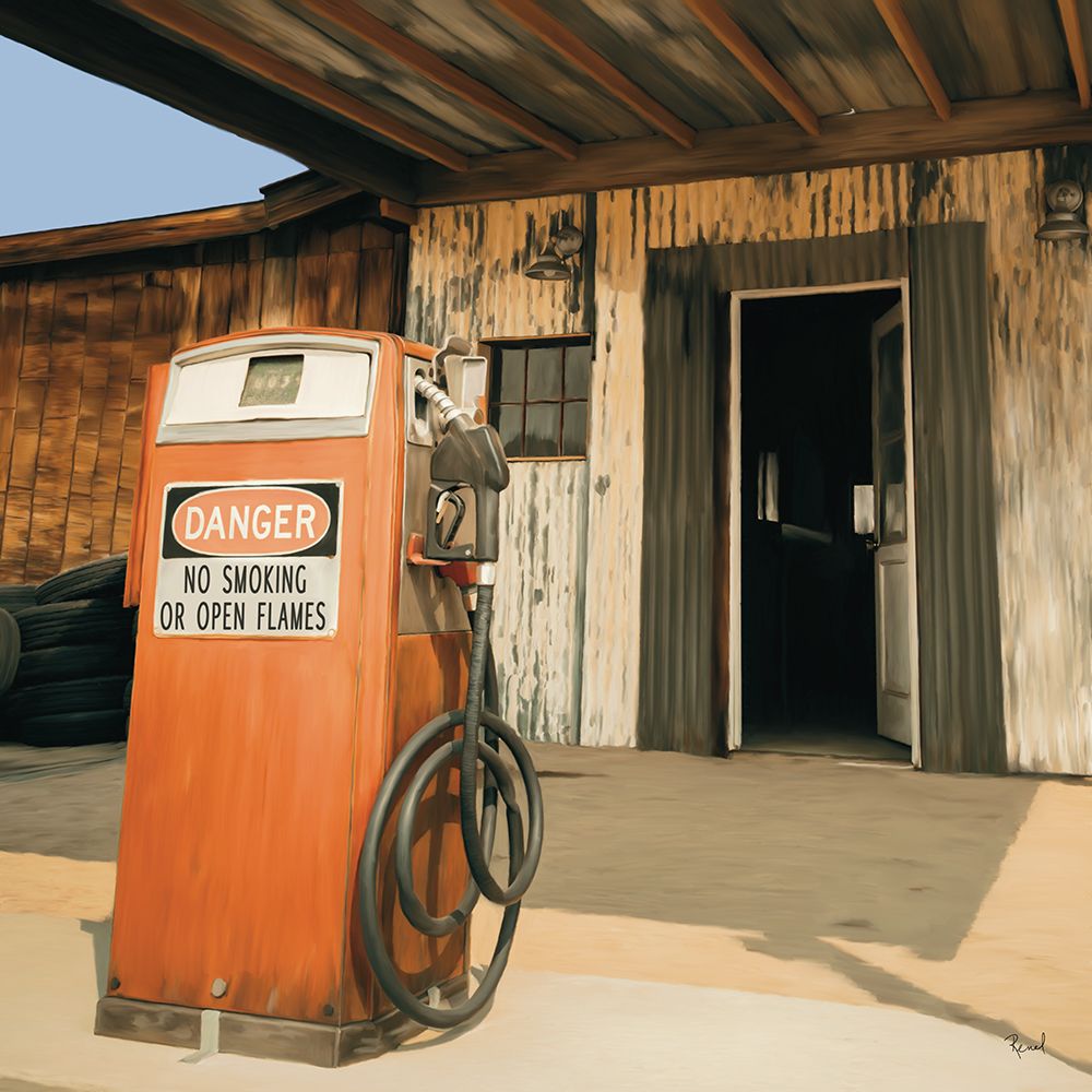 Gas Pump Series Orange art print by Renel Peters for $57.95 CAD