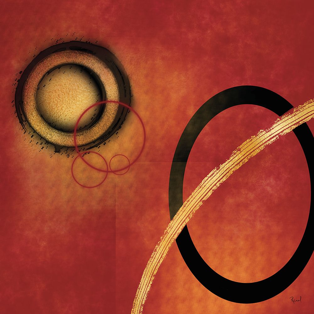 Going Round On Red 1 art print by Renel Peters for $57.95 CAD