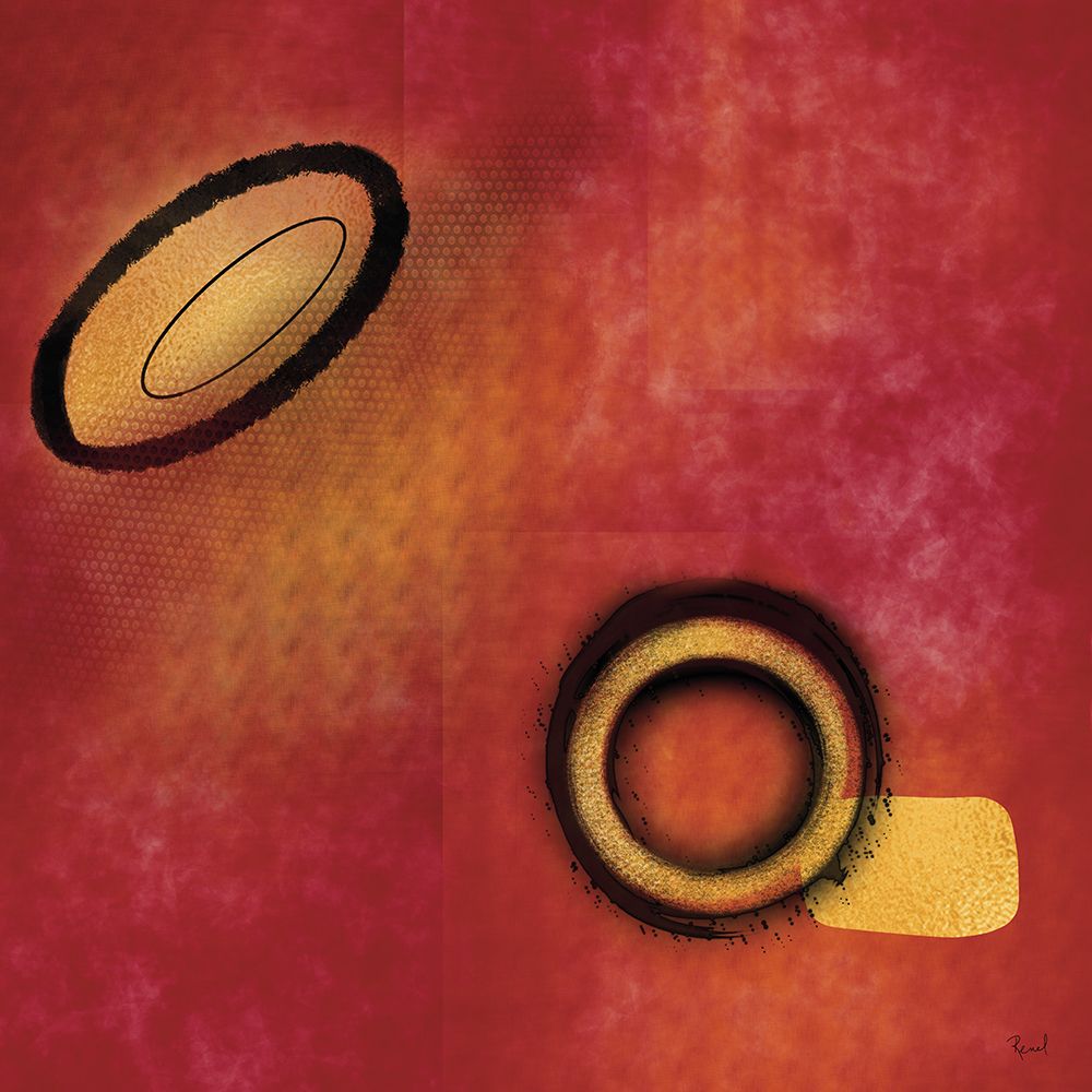 Going Round On Red 3 art print by Renel Peters for $57.95 CAD