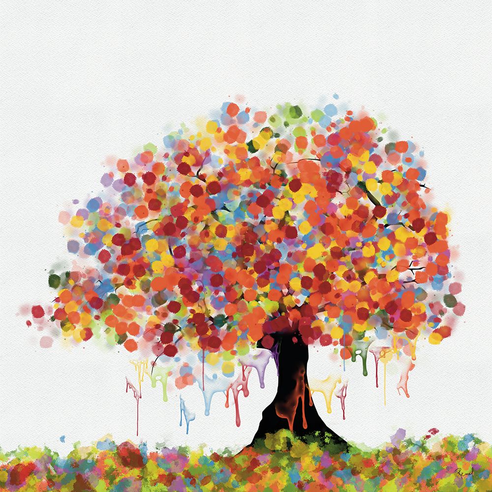 Painted Tree Colorful 1 art print by Renel Peters for $57.95 CAD