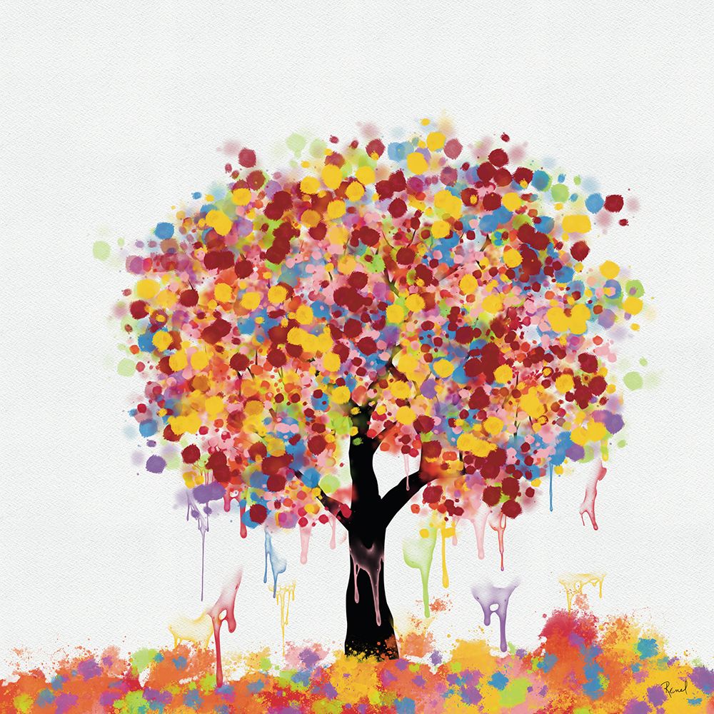 Painted Tree Colorful 2 art print by Renel Peters for $57.95 CAD