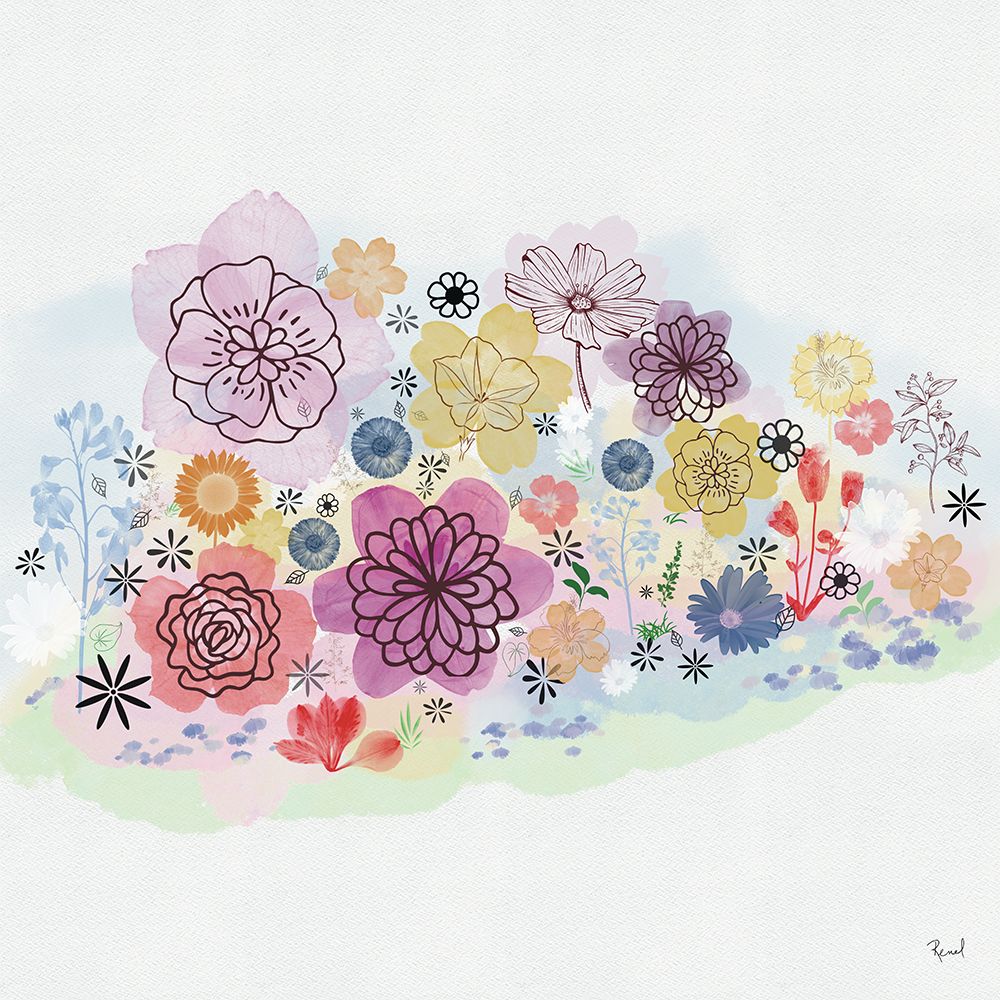 Blooming Flower Garden 1 art print by Renel Peters for $57.95 CAD