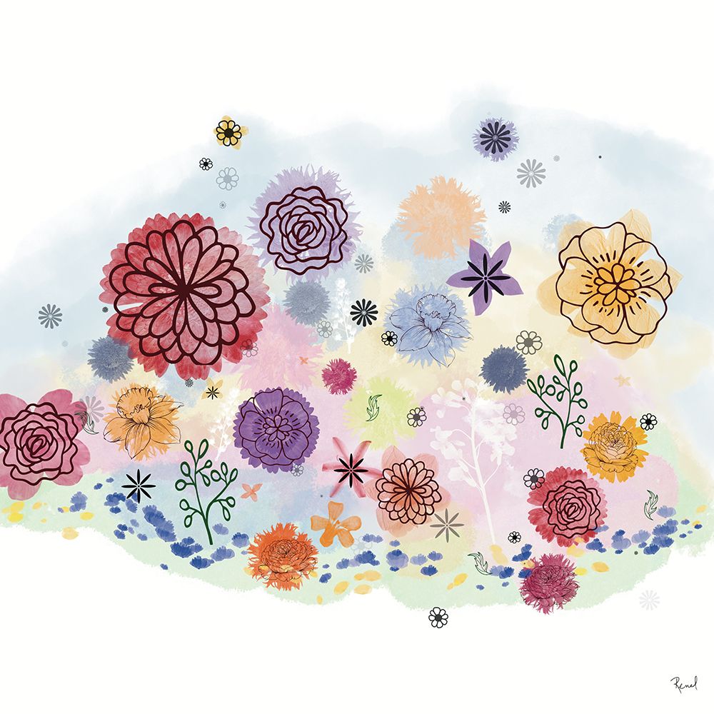 Blooming Flower Garden 2 art print by Renel Peters for $57.95 CAD