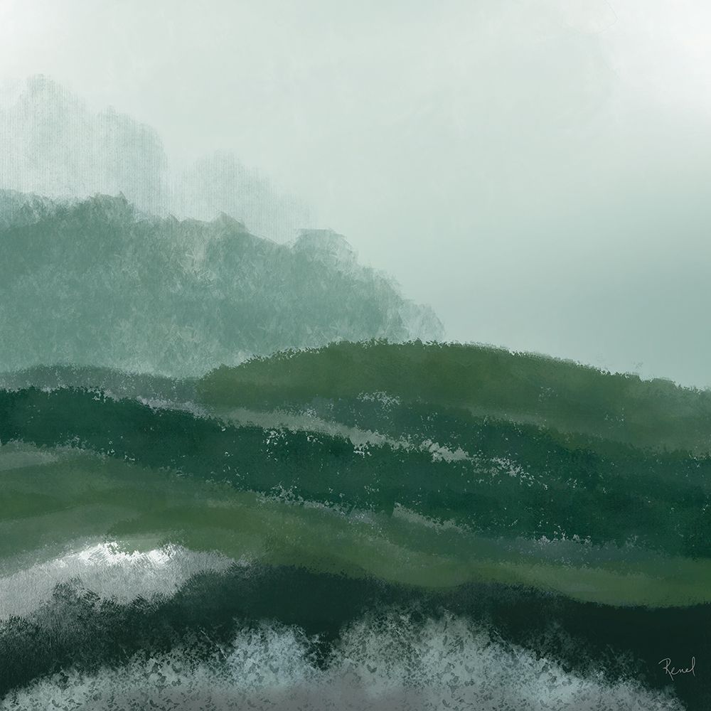 Mist In The Mountains 1 Green art print by Renel Peters for $57.95 CAD