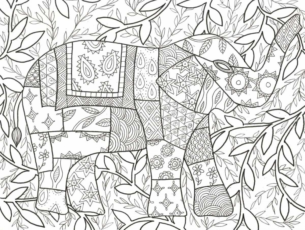 Buddha Elephant Floral art print by Pam Varacek for $57.95 CAD