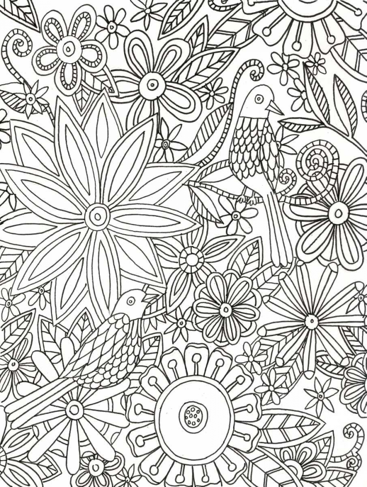 Floral Birds art print by Pam Varacek for $57.95 CAD
