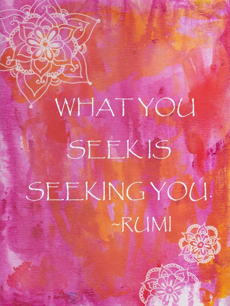 Pink What You Seek Is Seeking You art print by Pam Varacek for $57.95 CAD