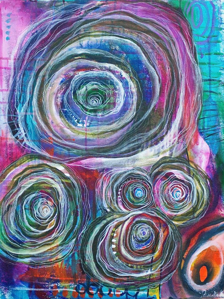 Circular Abstraction art print by Pam Varacek for $57.95 CAD