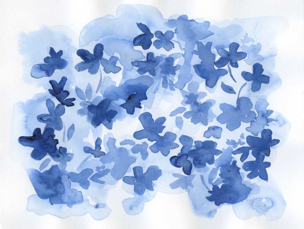 Indigo Flower Bush art print by Pam Varacek for $57.95 CAD